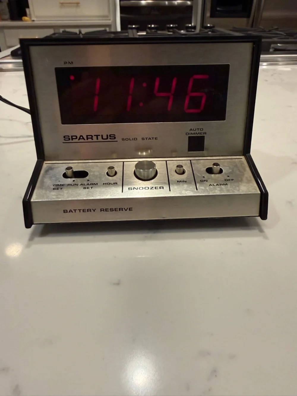 Spartus Alarm Clock Snoozer MODEL NO. 1029-61 Tested Vintage